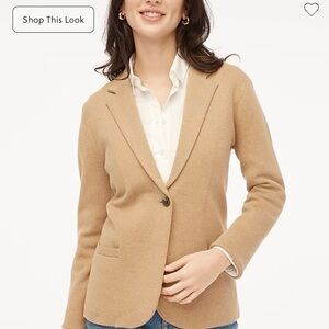 J.Crew School Boy 100% Cotton Heather Acorn Sweater Blazer Size XX-Large NWT